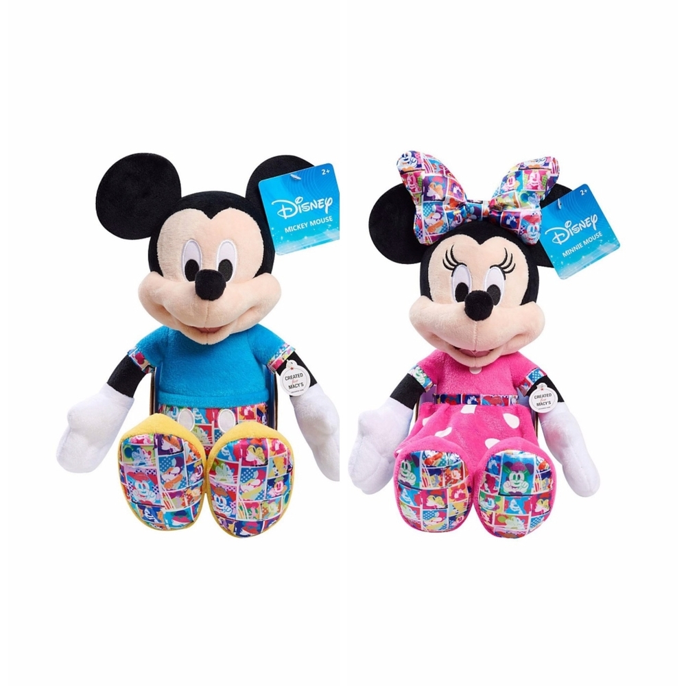 Set of Mickey and Minnie collectible Plush plus an exclusive Mickey.